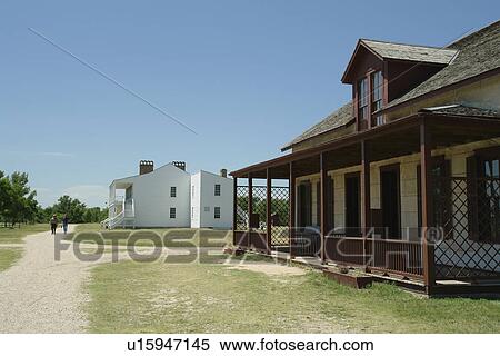Stock Photography -  Fort Laramie, WY, Wyoming, Fort Laramie National Historic Site, Post Surgeon's Quarters. Fotosearch