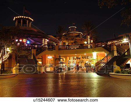 Fort Lauderdale, FL, Florida, Intracoastal Waterway, Las Olas Riverfront Marketplace, evening View Large Photo Image Stock Photo - Fort Lauderdale, FL, Florida, Intracoastal Waterway, Las Olas Riverfront Marketplace, evening. Fotosearch