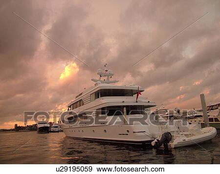Fort Lauderdale, FL, Florida, Intracoastal Waterway, marina, yachts, sunset View Large Photo Image Stock Photo - Fort Lauderdale, FL, Florida, Intracoastal Waterway, marina, yachts, sunset. Fotosearch