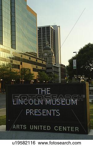 Fort Wayne, IN, Indiana, downtown, The Lincoln Museum Presents, Arts United Center View Large Photo Image Stock Photograph - Fort Wayne, IN, Indiana, downtown, The Lincoln Museum Presents, Arts United Center. Fotosearch