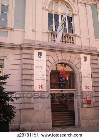 France, Albertville, Savoie, Rhone-Alpes, Europe, downtown, Olympic Museum, Maison des Jeux Olympics View Large Photo Image Stock Image - France, Albertville, Savoie, Rhone-Alpes, Europe, downtown, Olympic Museum, Maison des Jeux Olympics. Fotosearch