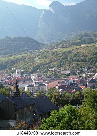 France, Albertville, Savoie, Rhone-Alpes, Europe, aerial View Large Photo Image Stock Photo - France, Albertville, Savoie, Rhone-Alpes, Europe, aerial. Fotosearch