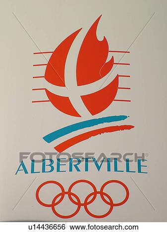 France, Albertville, Savoie, Rhone-Alpes, Europe, Albertville Olympic sign at the Ice Palace, Stadium View Large Photo Image Stock Photograph - France, Albertville, Savoie, Rhone-Alpes, Europe, Albertville Olympic sign at the Ice Palace, Stadium. Fotosearch