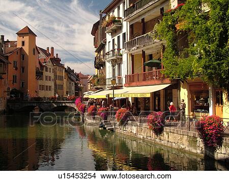 France, Annecy, Haute-Savoie, Rhone-Alpes, Europe, village, Thiou Canal View Large Photo Image Picture - France, Annecy, Haute-Savoie, Rhone-Alpes, Europe, village, Thiou Canal. Fotosearch