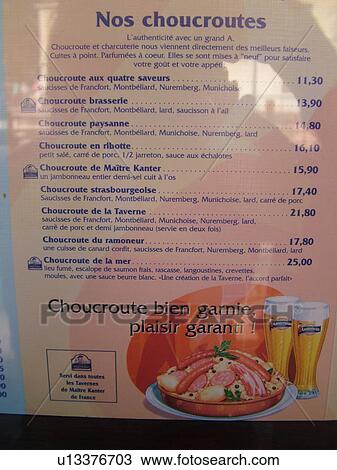 France, Annecy, Haute-Savoie, Rhone-Alpes, Europe, village, restaurants, Nos Choucroutes menu View Large Photo Image Stock Image - France, Annecy, Haute-Savoie, Rhone-Alpes, Europe, village, restaurants, Nos Choucroutes menu. Fotosearch