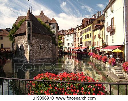 France, Annecy, Haute-Savoie, Rhone-Alpes, Europe, village, Thiou Canal, Palais de l'Ile 12th-century prison View Large Photo Image Stock Image - France, Annecy, Haute-Savoie, Rhone-Alpes, Europe, village, Thiou Canal, Palais de l'Ile 12th-century prison. Fotosearch