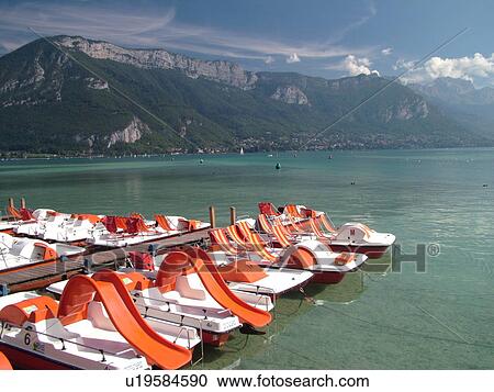 France, Annecy, Haute-Savoie, Rhone-Alpes, Europe, Lake Annecy, Lac d' Annecy, paddleboats, Lakeside park, mountains View Large Photo Image Stock Image - France, Annecy, Haute-Savoie, Rhone-Alpes, Europe, Lake Annecy, Lac d' Annecy, paddleboats, Lakeside park, mountains. Fotosearch
