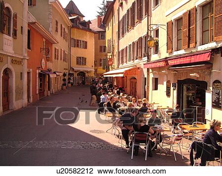 France, Annecy, Haute-Savoie, Rhone-Alpes, Europe, village, restaurants, outdoor cafT, old quarter View Large Photo Image Stock Image - France, Annecy, Haute-Savoie, Rhone-Alpes, Europe, village, restaurants, outdoor cafT, old quarter. Fotosearch