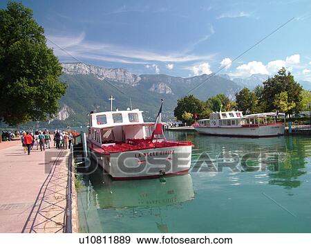 France, Annecy, Haute-Savoie, Rhone-Alpes, Europe, Lake Annecy, Lac d' Annecy, excursion boats, Lakeside park, mountains View Large Photo Image Stock Photo - France, Annecy, Haute-Savoie, Rhone-Alpes, Europe, Lake Annecy, Lac d' Annecy, excursion boats, Lakeside park, mountains. Fotosearch