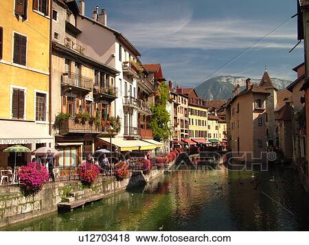 France, Annecy, Haute-Savoie, Rhone-Alpes, Europe, village, Thiou Canal View Large Photo Image Stock Photo - France, Annecy, Haute-Savoie, Rhone-Alpes, Europe, village, Thiou Canal. Fotosearch