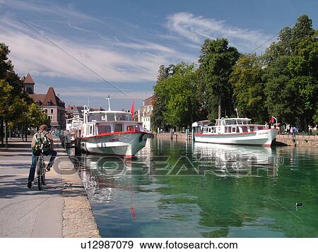 France, Annecy, Haute-Savoie, Rhone-Alpes, Europe, Lake Annecy, Lac d' Annecy, excursion boats, Lakeside park View Large Photo Image Stock Photo - France, Annecy, Haute-Savoie, Rhone-Alpes, Europe, Lake Annecy, Lac d' Annecy, excursion boats, Lakeside park. Fotosearch