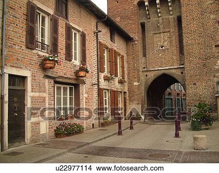 France, Chatillon, Ain, Rhone-Alpes, Europe, village View Large Photo Image Picture - France, Chatillon, Ain, Rhone-Alpes, Europe, village. Fotosearch
