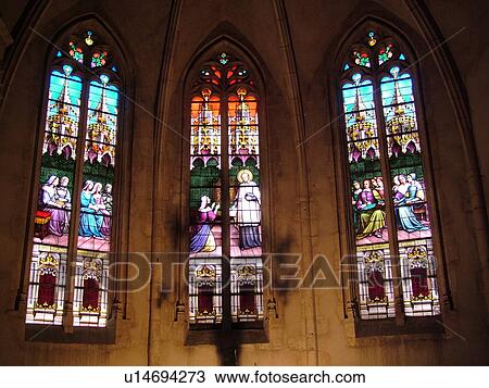 France, Chatillon, Ain, Rhone-Alpes, Europe, church, stained-glass windows View Large Photo Image Stock Image - France, Chatillon, Ain, Rhone-Alpes, Europe, church, stained-glass windows. Fotosearch