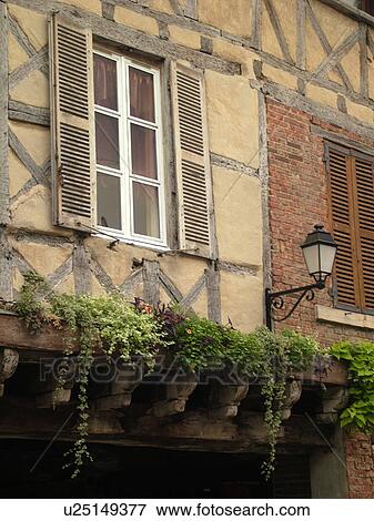 France, Chatillon, Ain, Rhone-Alpes, Europe, window, wooden shutters, half-timbered house View Large Photo Image Stock Photo - France, Chatillon, Ain, Rhone-Alpes, Europe, window, wooden shutters, half-timbered house. Fotosearch