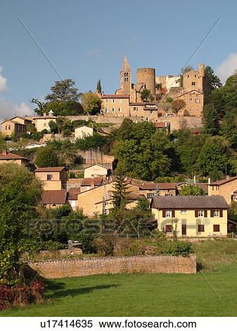 France, Chatillon, Rhone-Alpes, Europe, hilltop village, castle View Large Photo Image Stock Photography - France, Chatillon, Rhone-Alpes, Europe, hilltop village, castle. Fotosearch