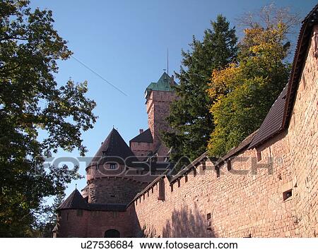 France, Europe, Alsace, Bas-Rhin, L'Alsace Wine Region, Chateau du Haut-Koenigsbourg View Large Photo Image Picture - France, Europe, Alsace, Bas-Rhin, L'Alsace Wine Region, Chateau du Haut-Koenigsbourg. Fotosearch
