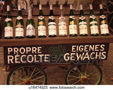 France, Europe, Alsace, Bennwihr, Haut-Rhin, L'Alsace Wine Region, Route du Vin, wine tasting, winery, wine bottles View Large Photo Image Stock Image - France, Europe, Alsace, Bennwihr, Haut-Rhin, L'Alsace Wine Region, Route du Vin, wine tasting, winery, wine bottles. Fotosearch
