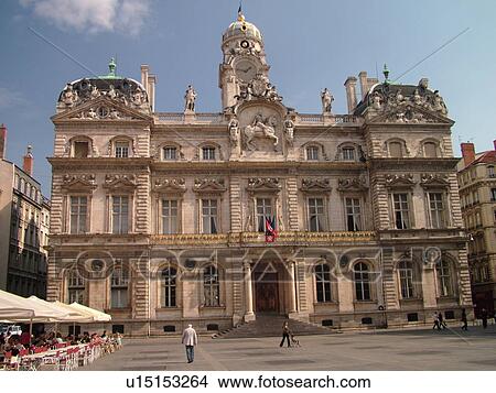 France, Lyon, Rhone-Alpes, Europe, downtown, City Hall, Hotel de Ville, Place des Terreaux View Large Photo Image Picture - France, Lyon, Rhone-Alpes, Europe, downtown, City Hall, Hotel de Ville, Place des Terreaux. Fotosearch