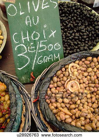 France, Lyon, Rhone-Alpes, Europe, downtown, City Market, olives au choix View Large Photo Image Stock Image - France, Lyon, Rhone-Alpes, Europe, downtown, City Market, olives au choix. Fotosearch