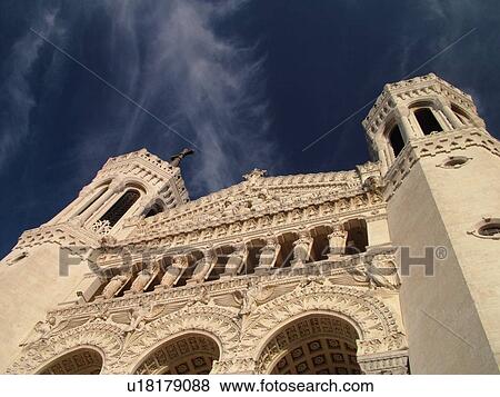 France, Lyon, Rhone-Alpes, Europe, Basilique Notre-Dame de Fourviere View Large Photo Image Stock Photo - France, Lyon, Rhone-Alpes, Europe, Basilique Notre-Dame de Fourviere. Fotosearch