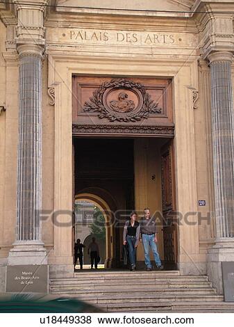France, Lyon, Rhone-Alpes, Europe, downtown, Palais des Arts View Large Photo Image Stock Photo - France, Lyon, Rhone-Alpes, Europe, downtown, Palais des Arts. Fotosearch
