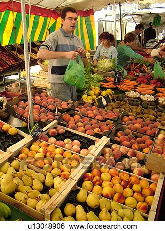 France, Lyon, Rhone-Alpes, Europe, downtown, City Market, produce View Large Photo Image Stock Photograph - France, Lyon, Rhone-Alpes, Europe, downtown, City Market, produce. Fotosearch