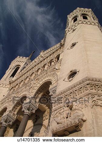 France, Lyon, Rhone-Alpes, Europe, Basilique Notre-Dame de Fourviere View Large Photo Image Stock Photography - France, Lyon, Rhone-Alpes, Europe, Basilique Notre-Dame de Fourviere. Fotosearch