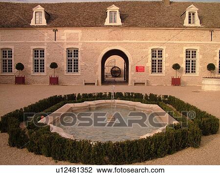 Stock Image -  France, Pommard, Burgundy, Cote de Beaune, Cote d'Or, Europe, Burgundy Wine Region, Chateau de Pommard. Fotosearch