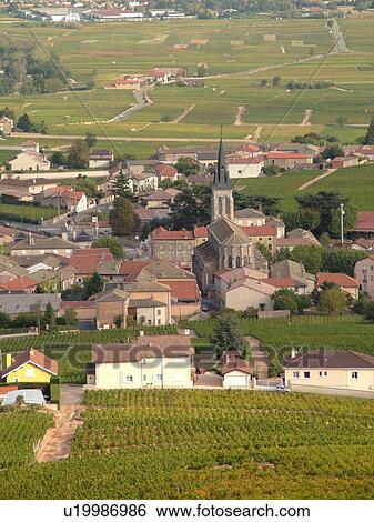 France, Soane et Loire, Europe, Beaujolais Region, village, vineyards, wine producing region View Large Photo Image Stock Photograph - France, Soane et Loire, Europe, Beaujolais Region, village, vineyards, wine producing region. Fotosearch