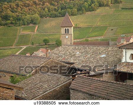 France, Solutre, Soane et Loire, Europe, Beaujolais Region, Pouilly Fuisse Region, village, vineyards, wine producing region View Large Photo Image Stock Photography - France, Solutre, Soane et Loire, Europe, Beaujolais Region, Pouilly Fuisse Region, village, vineyards, wine producing region. Fotosearch