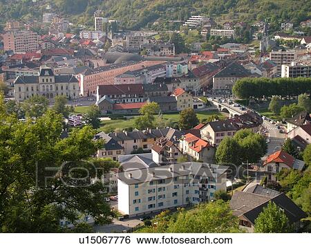 Francia Albertville Savoie Rhone Alpes Europa Aereo Coleccion De Fotografia U Fotosearch