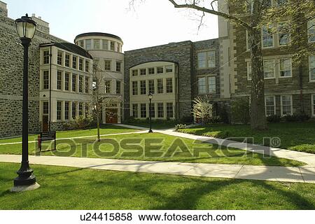 Stock Photo -  Haverford, PA, Pennsylvania, Haverford College, Marian E. Koshland Integrated Natural Sciences Center, campus. Fotosearch