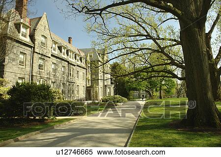 Stock Photography -  Haverford, PA, Pennsylvania, Haverford College, campus. Fotosearch