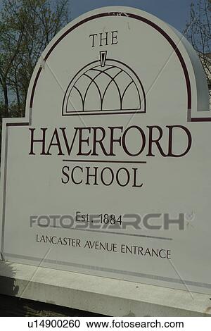 Haverford, PA, Pennsylvania, The Haverford School, entrance sign View Large Photo Image Stock Image - Haverford, PA, Pennsylvania, The Haverford School, entrance sign. Fotosearch