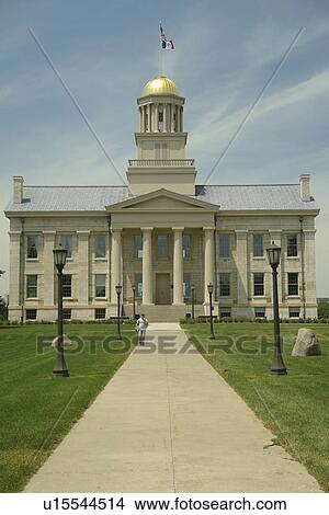 Picture -  Iowa City, IA, Old Capitol Building, National Historic Landmark, University of Iowa. Fotosearch