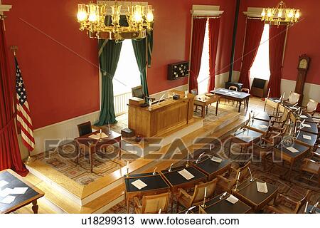Stock Image -  Iowa City, IA, Old Capitol Building, National Historic Landmark, University of Iowa. Fotosearch