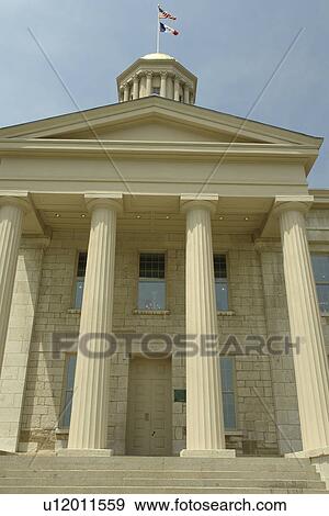 Stock Photo -  Iowa City, IA, Old Capitol Building, National Historic Landmark, University of Iowa. Fotosearch