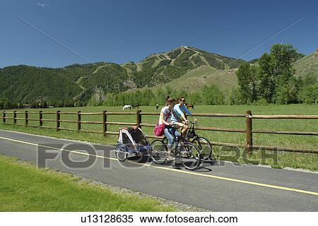 Ketchum, Sun Valley, ID, Idaho, Bald Mountain, bike path View Large Photo Image Stock Photography - Ketchum, Sun Valley, ID, Idaho, Bald Mountain, bike path. Fotosearch