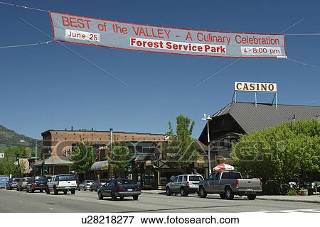 Ketchum, Sun Valley, ID, Idaho, downtown, Main Street View Large Photo Image Stock Photo - Ketchum, Sun Valley, ID, Idaho, downtown, Main Street. Fotosearch