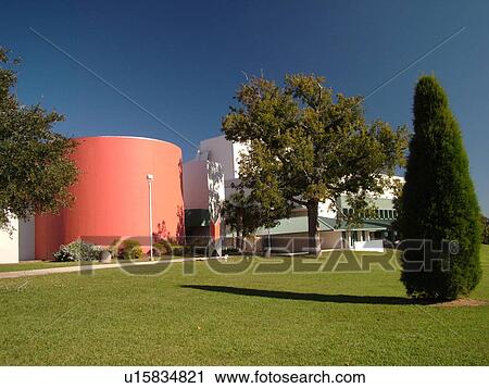 Lakeland, FL, Florida, Polk County, Florida Southern College, Loca Lee Buckner Theater, world's largest group of buildings designed by Frank Lloyd Wright View Large Photo Image Stock Image - Lakeland, FL, Florida, Polk County, Florida Southern College, Loca Lee Buckner Theater, world's largest group of buildings designed by Frank Lloyd Wright. Fotosearch