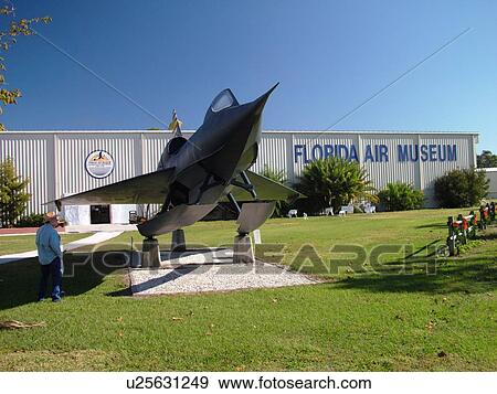 Stock Photo -  Lakeland, FL, Florida, Polk County, Air Museum at Sun 'N Fun, Navy jet display. Fotosearch