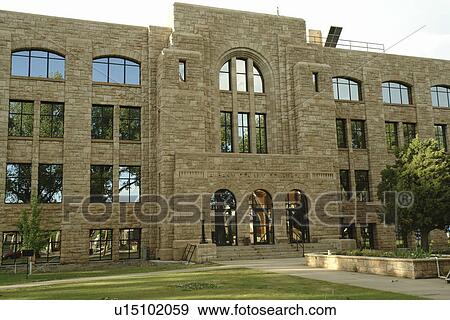 Stock Photo -  Laramie, WY, Wyoming, Albany County Courthouse. Fotosearch