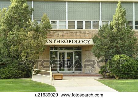 Stock Photo -  Laramie, WY, Wyoming, University of Wyoming, Anthropology building. Fotosearch