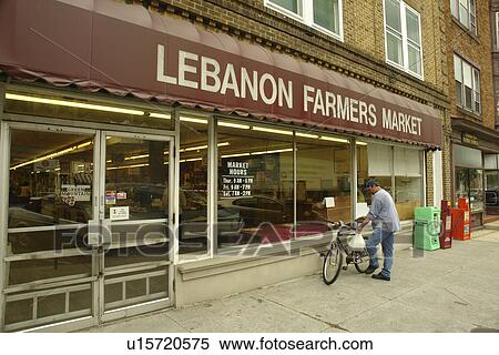 Stock Photography -  Lebanon, PA, Pennsylvania, Lebanon County, Downtown, Lebanon Farmers Market. Fotosearch