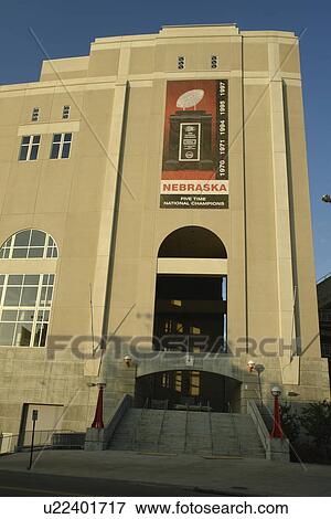 Stock Photo -  Lincoln, NE, Nebraska, Memorial Stadium, University of Nebraska, Cornhuskers football. Fotosearch