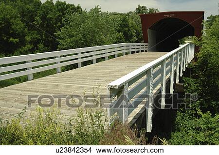 Madison County, IA, Iowa, Covered Bridges of Madison County, Roseman Bridge View Large Photo Image Picture - Madison County, IA, Iowa, Covered Bridges of Madison County, Roseman Bridge. Fotosearch