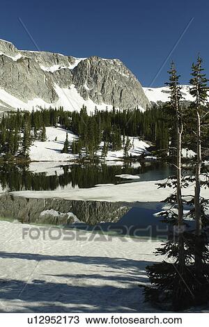 Medicine Bow National Forest, WY, Wyoming, Snowy Range Scenic Byway, Alpine Lake, Mirror Lake View Large Photo Image Stock Image - Medicine Bow National Forest, WY, Wyoming, Snowy Range Scenic Byway, Alpine Lake, Mirror Lake. Fotosearch