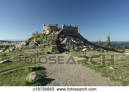 Stock Image -  Medicine Bow National Forest, WY, Wyoming, Snowy Range Pass, Snowy Range Scenic Byway. Fotosearch