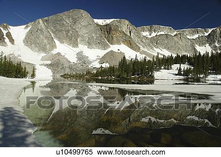 Medicine Bow National Forest, WY, Wyoming, Snowy Range Scenic Byway, Alpine Lake, Lake Marie View Large Photo Image Stock Photography - Medicine Bow National Forest, WY, Wyoming, Snowy Range Scenic Byway, Alpine Lake, Lake Marie. Fotosearch