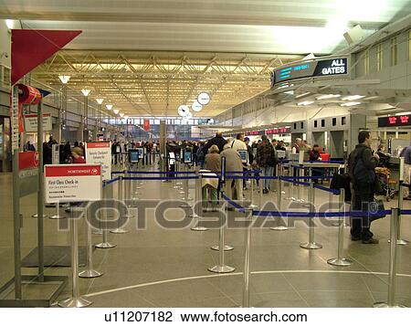 Minneapolis, MN, Minnesota, Minneapolis International Airport, check-in, airport terminal, hub, lobby View Large Photo Image Stock Image - Minneapolis, MN, Minnesota, Minneapolis International Airport, check-in, airport terminal, hub, lobby. Fotosearch